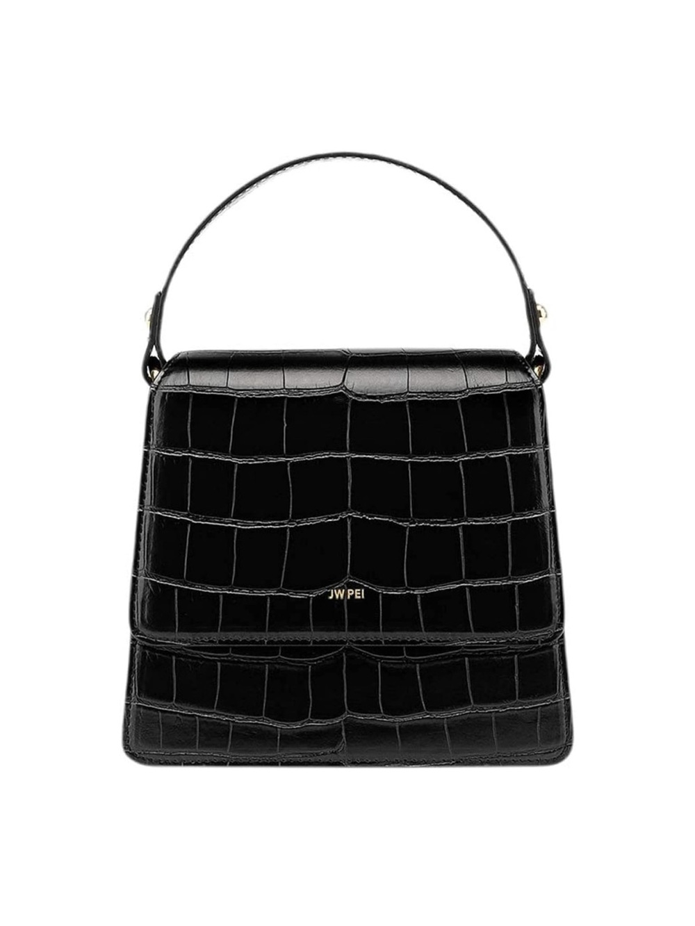 JW PEI Women's FAE Top Handle Crossbody Croc-Embossed Top Handle Bag